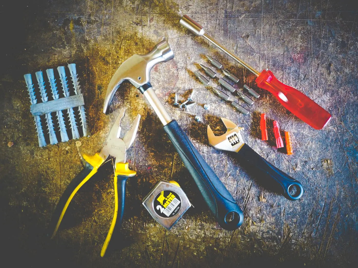 Professional technician tools used for HVAC service
