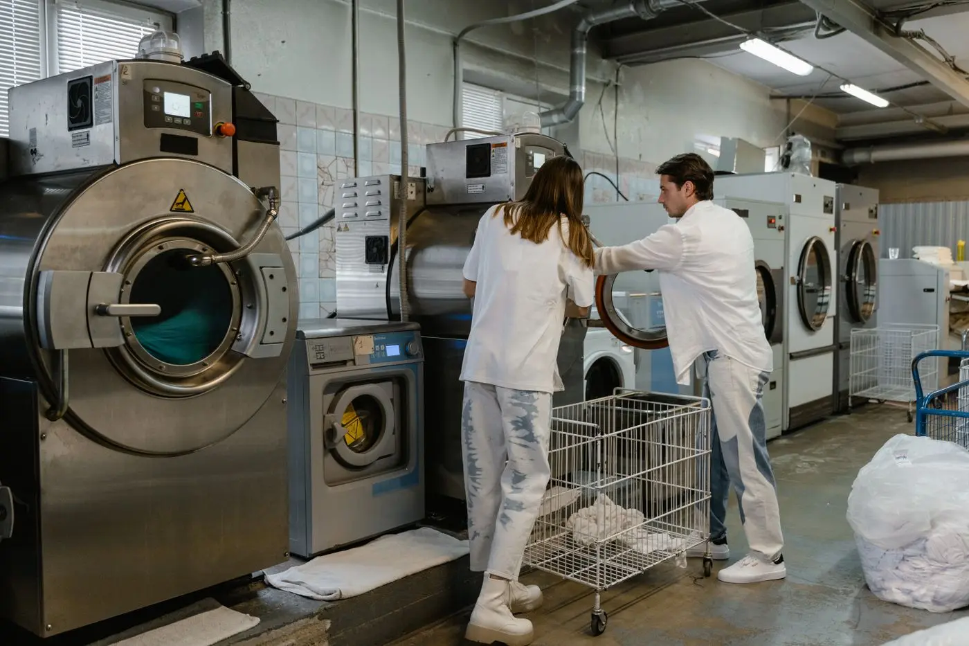 Modern automatic washing machine for repair service
